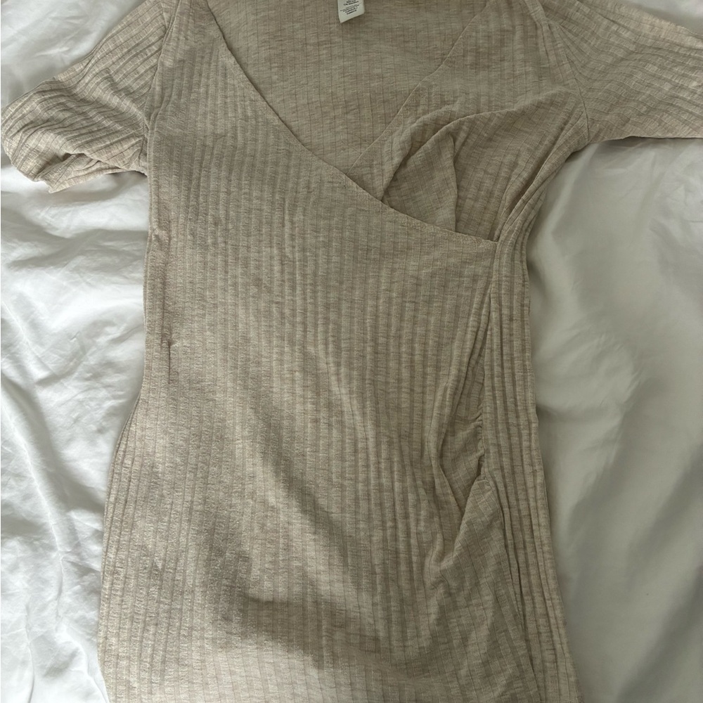 2x H&M Black Ribbed Maternity Top